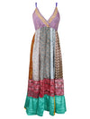Womens Boho Hippy Beach Dress, Fall Maxi Dress, Purple Dress ML