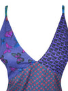 Hippie Dress, Purple Strap Maxi Dress, Printed Long Dresses, Bohemian Fashion S/M