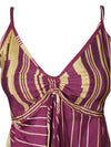 Womens Strap Sundress, Purple Travel Dress S/M