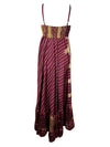 Womens Strap Sundress, Purple Travel Dress S/M