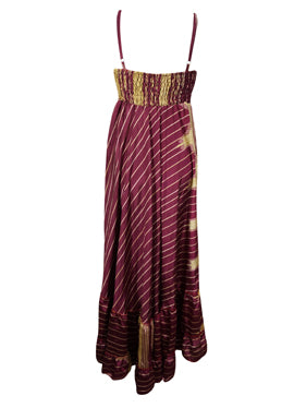 Womens Strap Sundress, Purple Travel Dress S/M