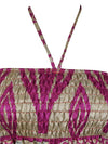 Womens Boho Dress Purple Handmade Summer Beach Dresses S/M