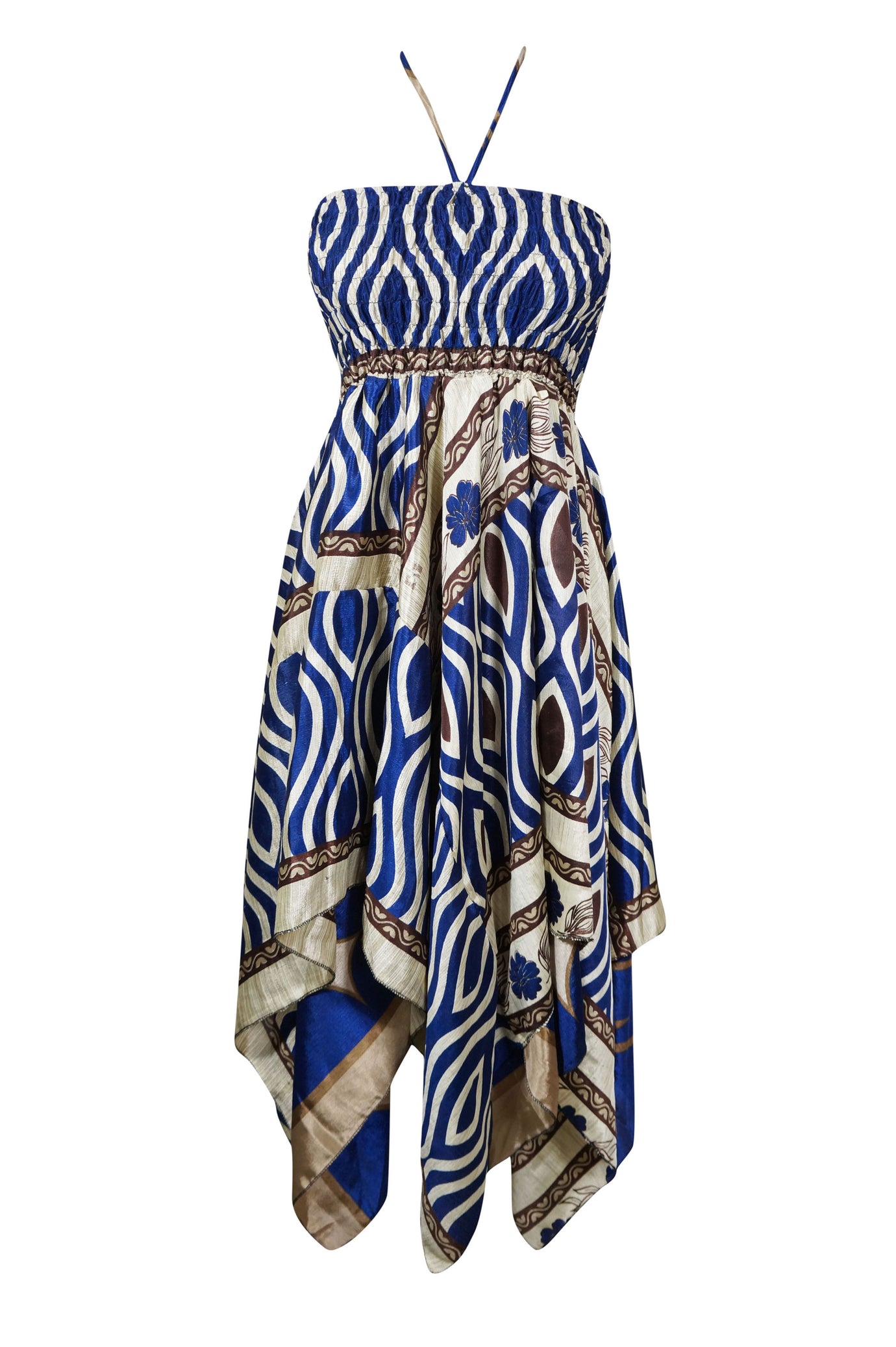 Womens Hi Low Dress Blue Summer Dresses S/M