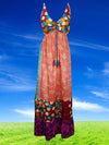 Womens Strapdress Pink Summer Travel MaxiDress S/M