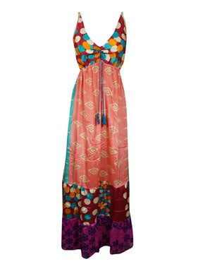 Womens Strapdress Pink Summer Travel MaxiDress S/M