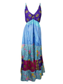  Womens Maxi Dress Blue Strap Dress Maxi Dress, S/M