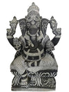 PRE-ORDER Granite Stone Ganesha Garden Statue Handcarved Gray Granite