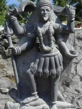 PRE ORDER Natural Stone Kali Garden Statue Handcarved Granite Stone