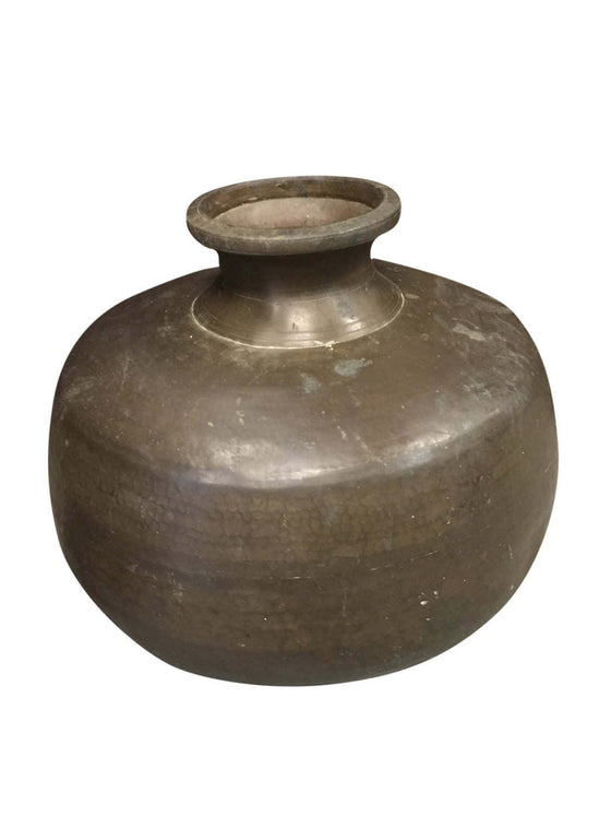 Copper Brass Metal Pot Vintage Water Urn Pitcher Handmade