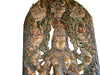 Antique Ashtalakshmi Lotus Temple Statue Goddess Sculpture