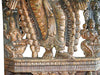 Antique Ashtalakshmi Lotus Temple Statue Goddess Sculpture