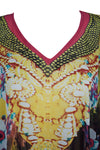 Wings To Fly Caftan Dress Vibrant Shades JEWEL Size