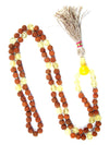 Hand Made Yellow Citrine Mala Beads Rudraksha Prayer Chakra Stone Mala