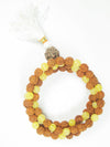 Zen Romance Yoga Mala Beads Yellow Citrine Rudraksha SOLAR
