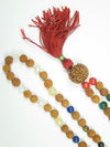 Healing Yoga Mala Nine Planet Rudraksha Prayer Chakra Beads Mala