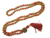 Meditation Prayer Mala Beads Red Coral Rudraksha Healing Chakra