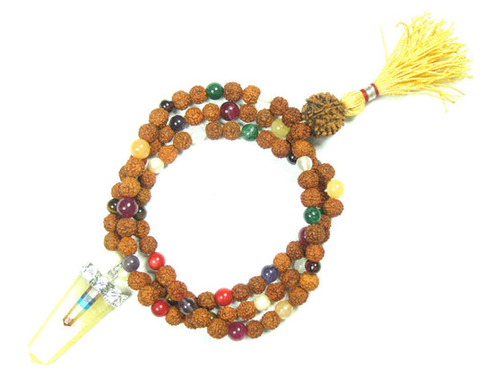 Healing Heart Chakra Mala Beads, Yoga mala, Reiki Pendent