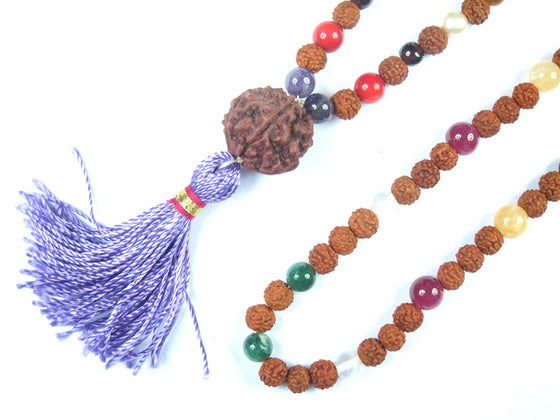 Mala Beads Necklace Nine Planets Navratna Chakra Japa Mala