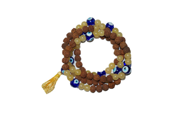 Citrine Balancing Mala Beads Yoga Mala Clarity of Thought