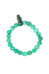 Yoga Mala Healing Green Jade Wrist Mala Beads Hand Mala