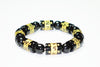 Yoga Mala Wrist Bracelet Grounding Chakra Natural Obsidian Prayer Energy