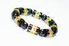 Buddhist Wrist Bracelet Grounding Chakra Natural Obsidian Prayer Energy