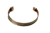 Gift Idea Wrist Bracelet Magnetic Copper Cuff Crossed Design
