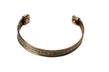  Gift Idea Wrist Bracelet Magnetic Copper Cuff Crossed Design