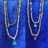 Yoga Mala Prayer 108+1 Beads Rudraksha Onyx Mala Meditation Chkara
