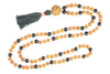Yoga Mala Necklace Healing Prayer Beads Rudraksha Black Jade