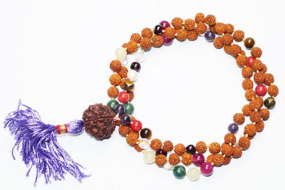 Yoga Mala Beads 9 Planet Calming Mala Navratna Chakra Prayer Beads