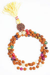 VEDAMala Yoga Necklace Nine Planet Vedic Rudraksha Prayer Beads