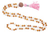 Yoga Mala Bead Healing Rose Quartz Beads Rudraksha Mala