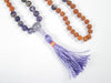 Yoga Mala Beads Amethyst Necklace Rudraksha 108 Energy Mala