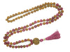 Love Meditation Mala Handmade Pink Jade Rudraksha Prayer Beads Mala