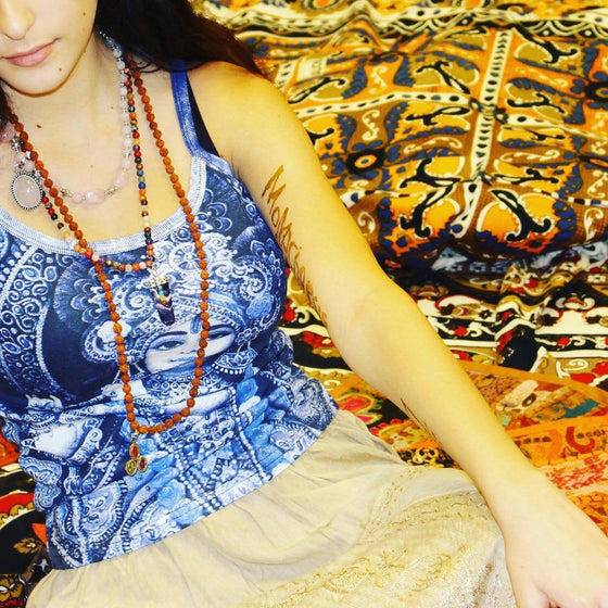 Citrine Balancing Mala Beads Yoga Mala Clarity of Thought