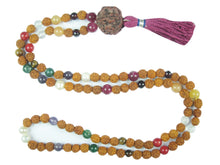  Yoga Mala Beads Nine Planet Navaratan Rudraksha Meditation Healing
