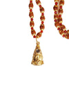 Balancing Chakra Mala Hanuman Chalisa Pendent Rudraksha Red Crystal Beads Mala