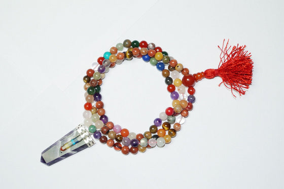 Healing Balancing Chakra Mala Beads Earth Grounding Navgrah Healing Mala