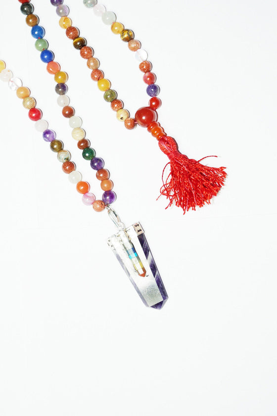 Healing Balancing Chakra Mala Beads Earth Grounding Navgrah Healing Mala
