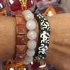 Healing Chakra Sun Stone Wrist Mala Handmade Pyramid shaped