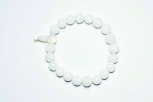  Energetic Beads White Ageta Moonstone Jewellery Meditation Wrist