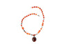 Grounding Earthing CARNELIAN Beaded Stones Handmade Twisted Necklaces Fashion