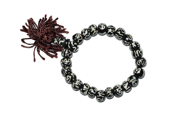 Om Beads Mala Prayer Meditation Hand Bracelet Fashion Wrist