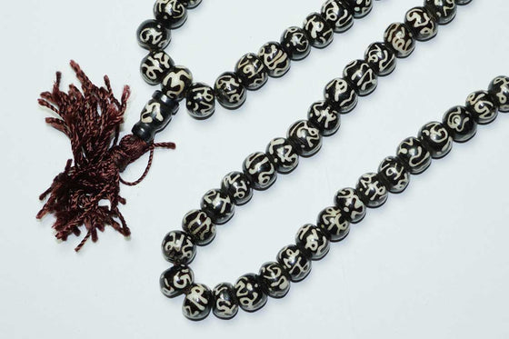 Tibetan Yak Bone Prayer Mala Beads Buddhist Yoga Japa