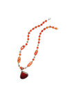 Orange Carnelian Beads Pendent Handmade Statement Necklaces