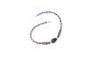 Jewelry Purple Amethyst Beads Necklace- Twisted Beads Stones Handmade