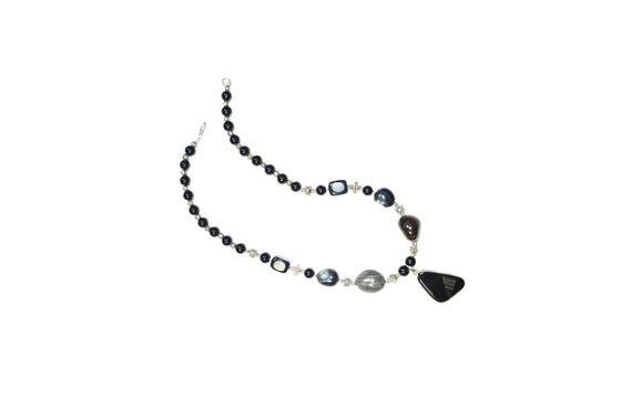 Yoga Mala Purple Amethyst Beads Necklace Twisted Beads Stones