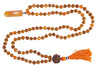 Yoga Mala Necklace Healing Reiki Carnelian Pendants Rudraksha Mala