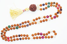  Navratna Chakra Healing Mala Tassel Necklace Prayer Meditation Mala 